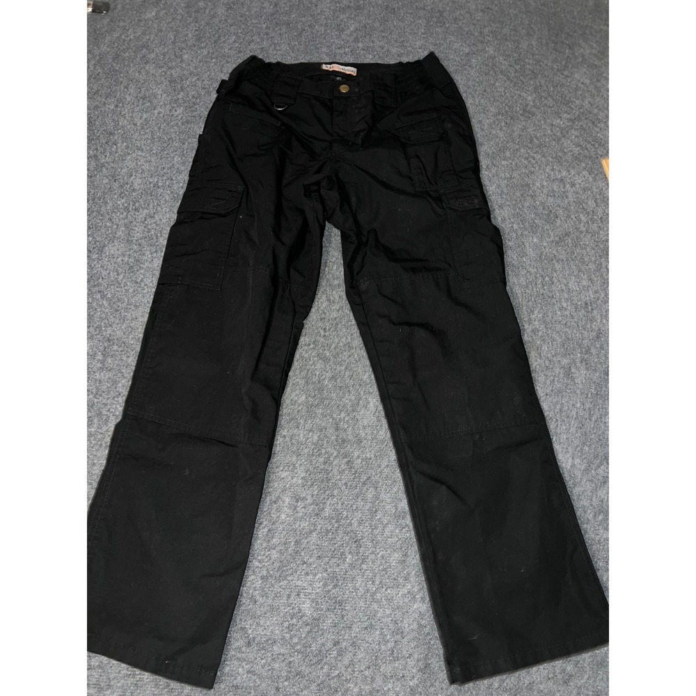 5.11 Tactical Mens Cargo Pants Black Ripstop US 8 Regular Cotton 64358